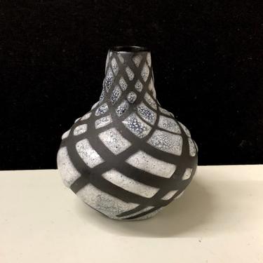 Mid Century Modern Swiss Fat Lava Pottery Vase 