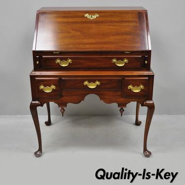 Henkel Harris Mahogany Queen Anne Style Slant Front Secretary Desk