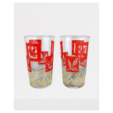 vintage 40s/50s decorated tumblers (Size: OS)