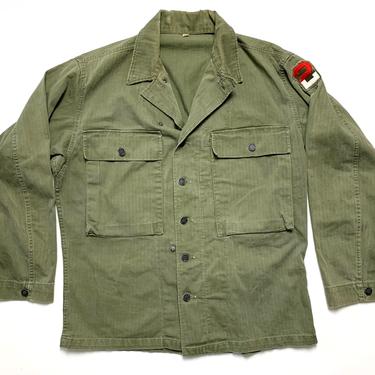 Vintage WWII US Army HBT Shirt ~ size 38 R (M to | Sparrows