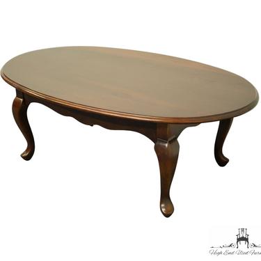 HAMMARY FURNITURE Solid Cherry Traditional Queen Anne 45" Oval Accent Coffee Table 17206 