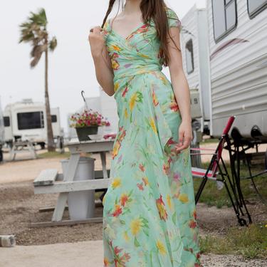 Vintage 80s Victor Costa Nahdree Chiffon Maxi Dress, | Mezcal + Leather -  San Antonio, TX | ATTIC