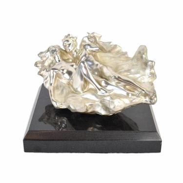Frederick Hart Silver Gilt L/E Bronze Sculpture &quot;Genesis&quot; Sensual Male Female Forms 