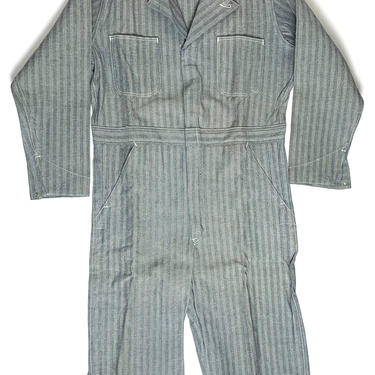 New Old Stock ~ Vintage 1950s Herringbone Twill Coveralls ~ size 38