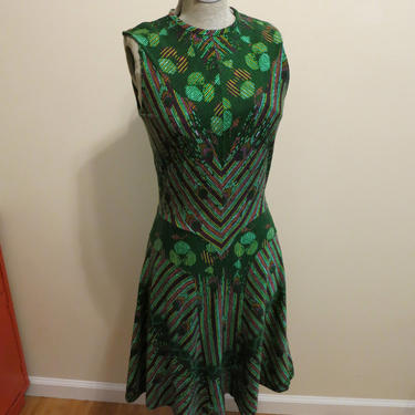 1960s vintage Dress French Haute Couture green Claude | Radio Radio Vintage  - Philadelphia, PA | ATTIC