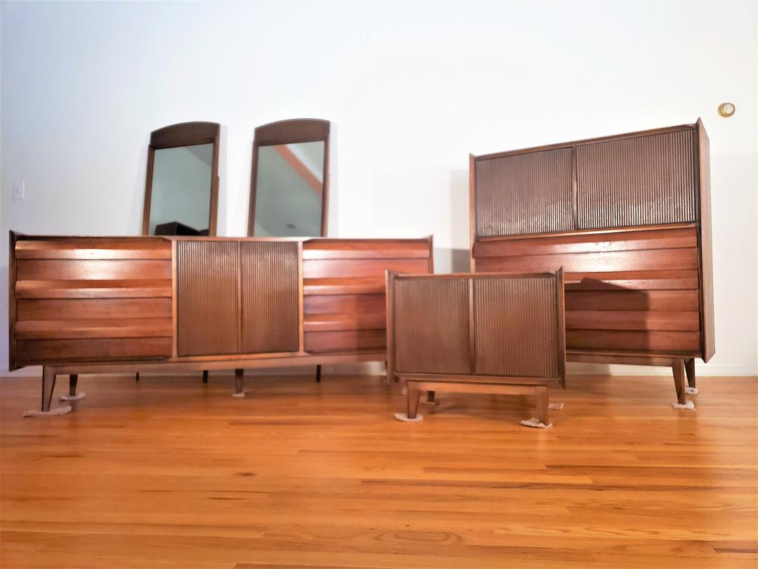 Mid Century Lane First Edition Bedroom Set ProRefine Furnishings Cleveland OH