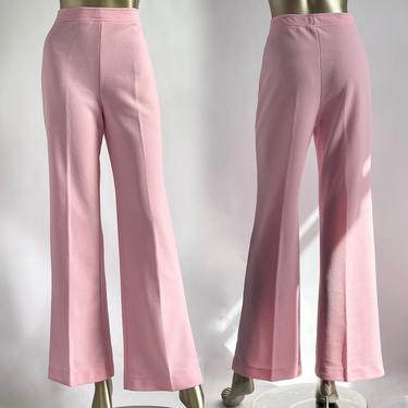 Soft Pink High Waist Pants 1970's Vintage Talbots 