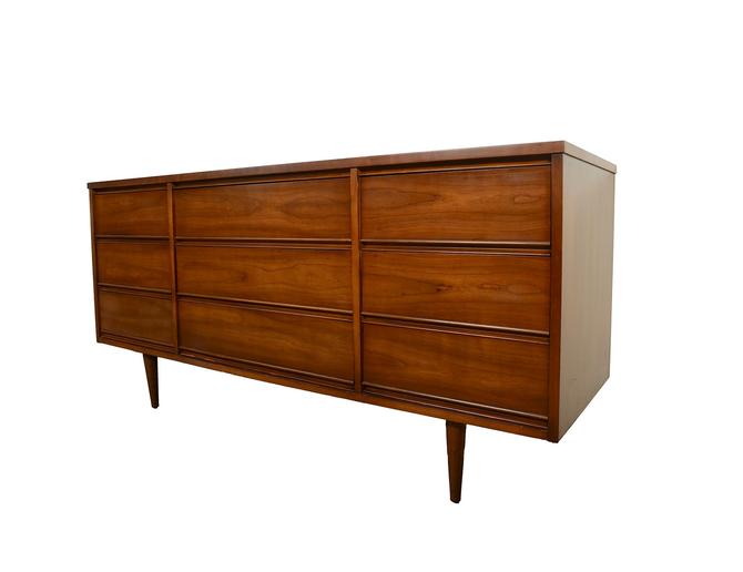 Cherry Long Dresser Harmony House Credenza Mid Century Modern By