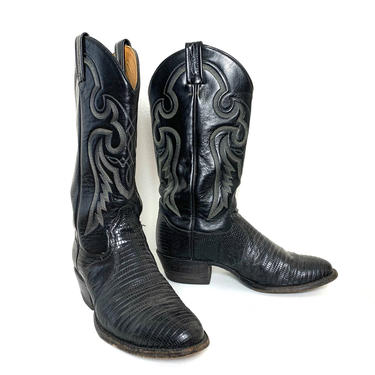 Vintage 1970s TONY LAMA Cowboy Boots ~ men's 9 1/2 D / | Sparrows