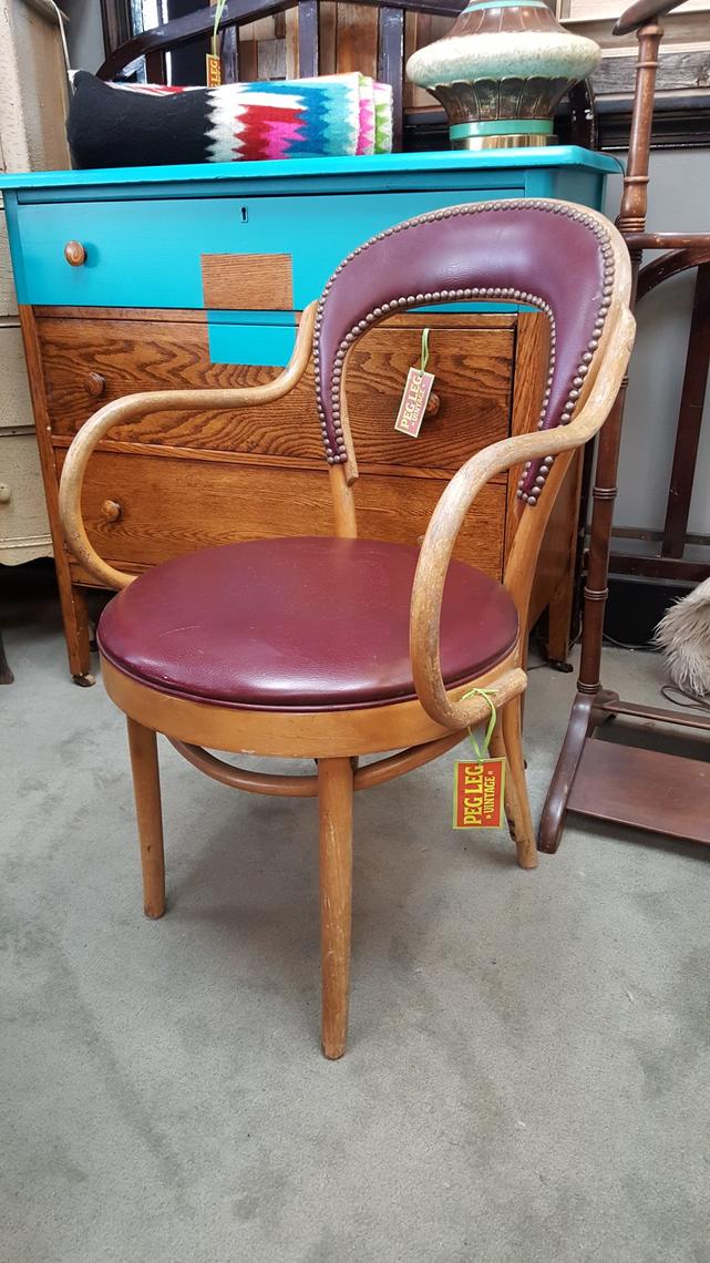 Bentwood Side Chair By Shelby Williams From Peg Leg Vintage Of
