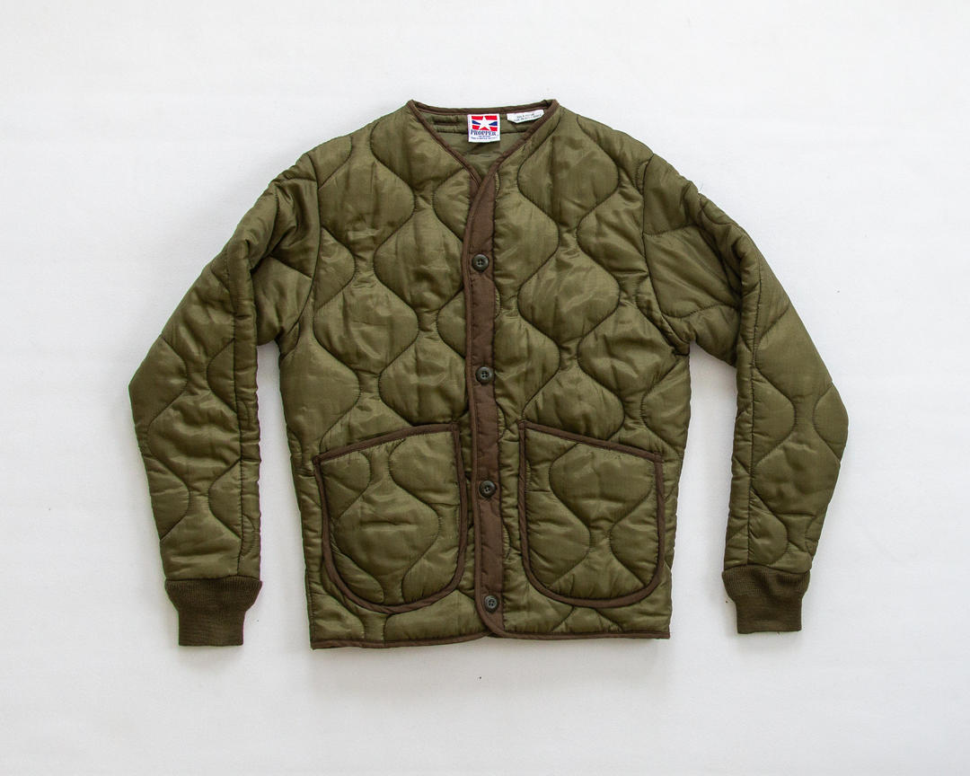 Tortoise Jacket — vintage army liner jacket / quilted military coat ...