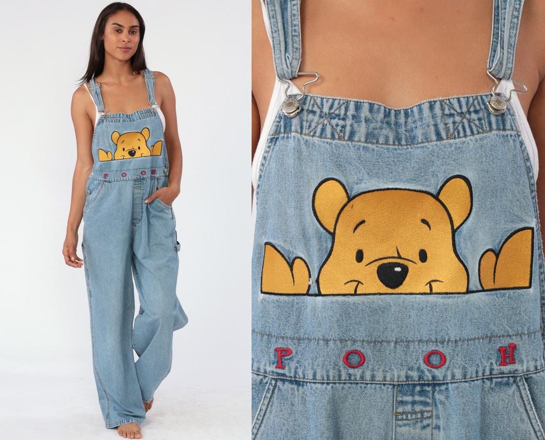 Winnie the pooh dungarees hot sale womens