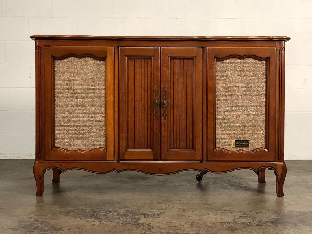 Zenith MidCentury French Provincial Stereo Console With Sound