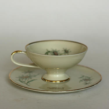 vintage Rheintals porcelain teacup with saucer made in switzerland 