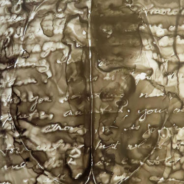 The Edge of a Dream: Original ink painting on yupo of brain - neuroscience art literature Dostoevsky 