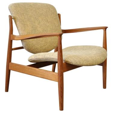 Finn Juhl FD 136 Teak Lounge Chair 