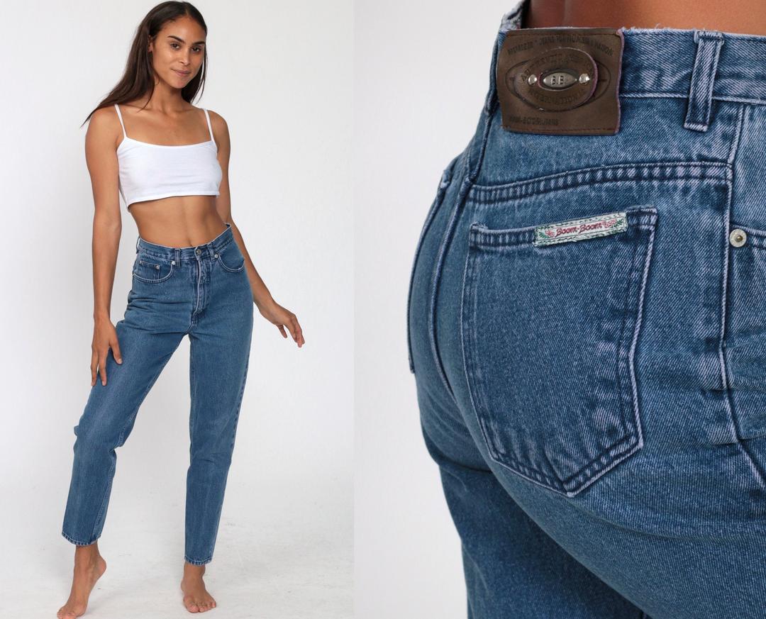 90s Mom Jeans BOOM BOOM Jeans High Waisted Tapered Leg 90 | Shop Exile ...