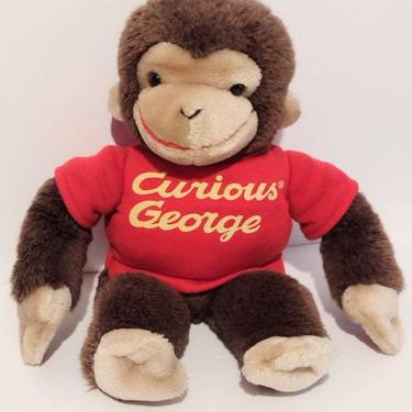 Vintage 1993 Gund Curious George Plush Monkey Stuffed Animal 14&amp;quot; 