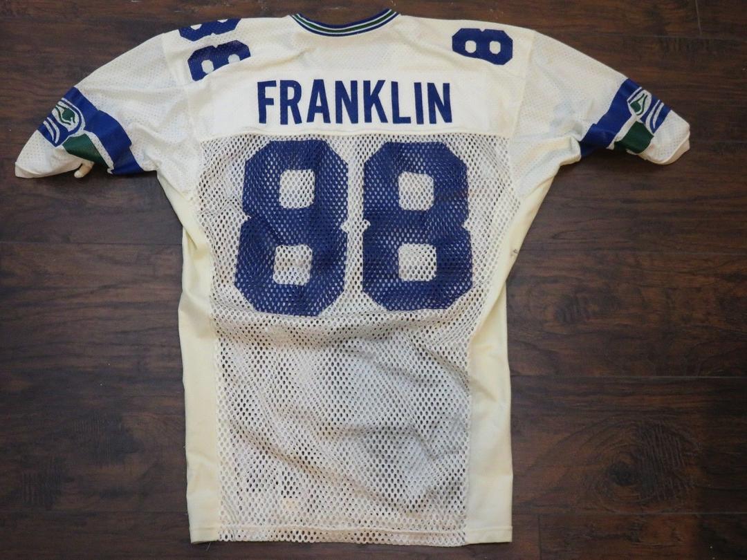 Vtg 80's Brian Bosworth Seattle Seahawks NFL Sand Knit Football Jersey Small