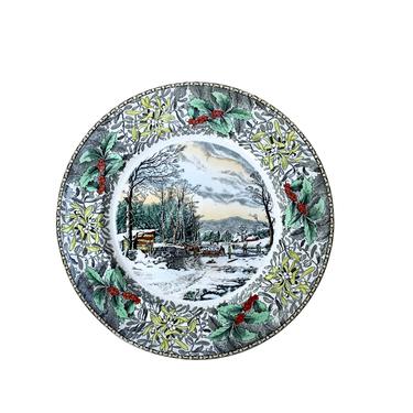 Adams &amp;quot;Winter In the Country&amp;quot;  Dinner Plate 