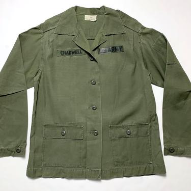 Vintage 1960s Women's OG-107 US Army Utility Shirt / Jacket ~ size