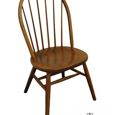 Nichols & Stone Gardener, Mass. Solid Oak Country French Bowback Windsor Dining Side Chair 051-810 