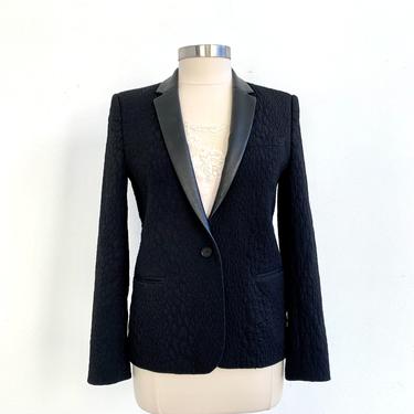 The Kooples Blazer with Leather Lapels