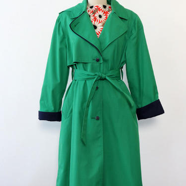 Towne Hooded Green Trench S