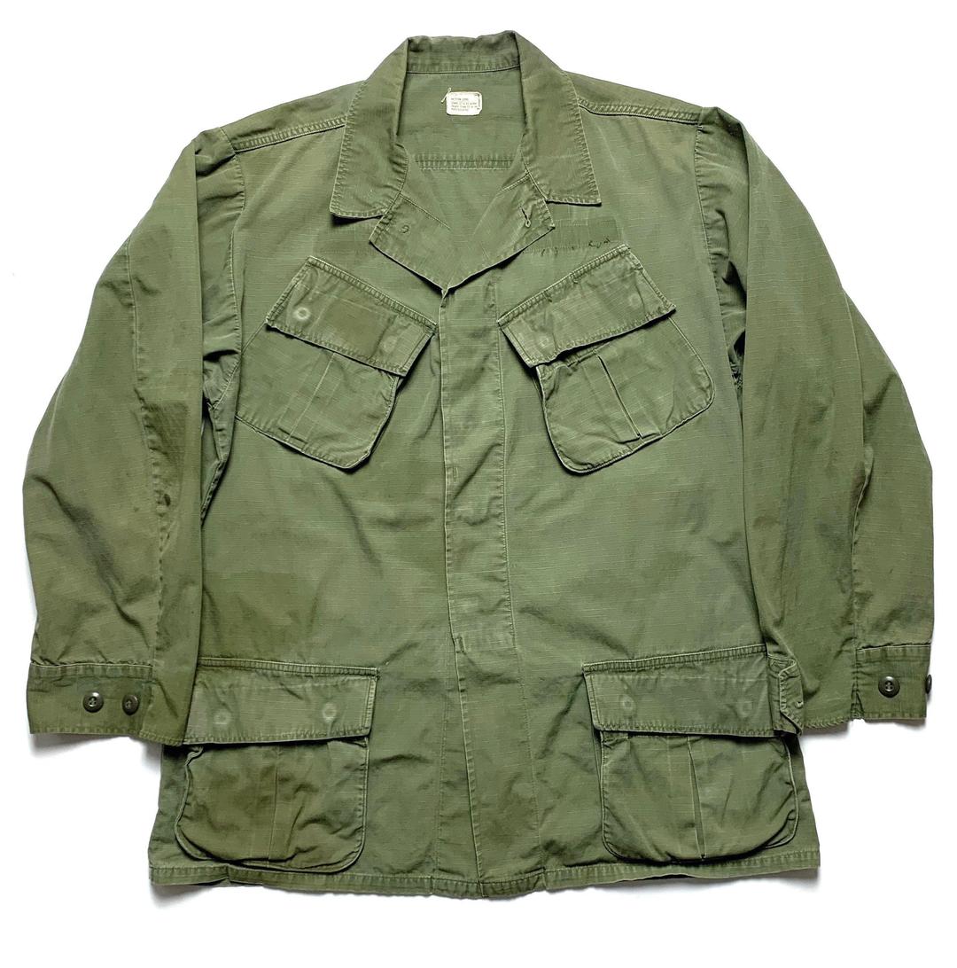 Vintage 1960s Vietnam War US Army Jungle Fatigue Jacket ~ M | Sparrows ...