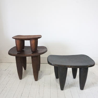 west african senufo stool - rectangular