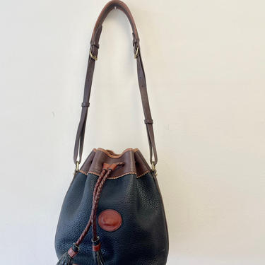 Vintage Dooney and Bourke All-Weather Leather Teton Drawstring