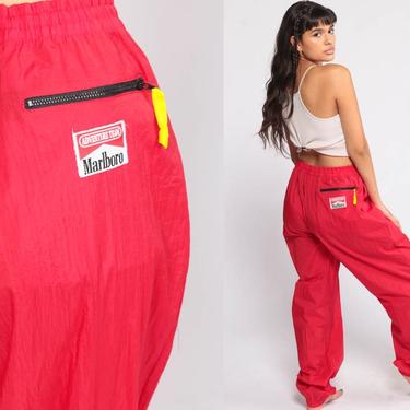 Marlboro Track Pants 90s Jogging Track Suit Adventure Team Red, Shop Exile