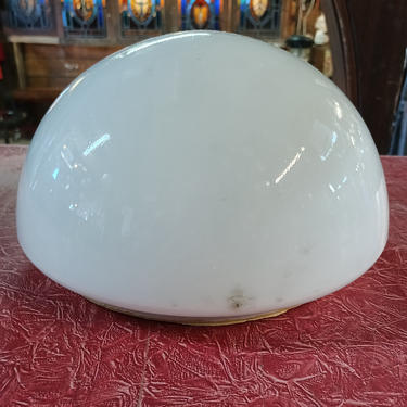 Dome flush mount single bulb light
