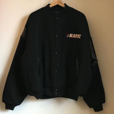 Chalk Line Portland Trail Blazers Black Varsity Jacket