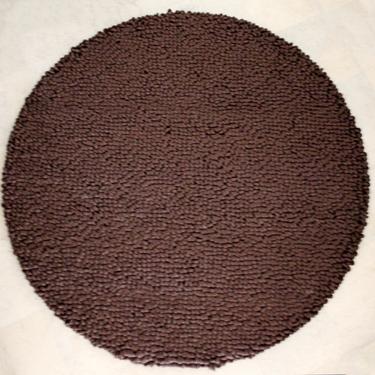 Contemporary Artika Large Circular 100% Wool Area Rug Made in New Zealand Brown 