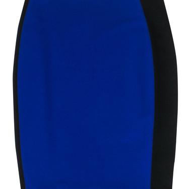 Diane von Furstenberg - Purple &amp; Black Paneled Pencil Skirt Sz 4