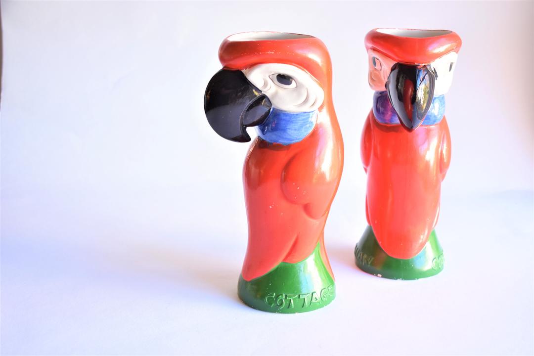 Vintage Tiki Mug | Hawaiian Cottage Parrot Tiki Mug 7 3/4