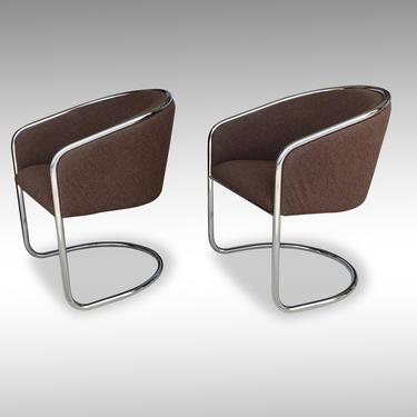 Joan Burgasser &quot;Club Tub&quot; Chairs (Pair) for Thonet, Circa 1972 - *Please ask for a shipping quote before you buy. 