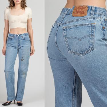 Vintage Levi's 501xx Unisex Jeans - Men's Small, Women's Medium, 31&quot; | 80s Paint Splattered Denim Straight Leg High Waist Boyfriend Jeans 