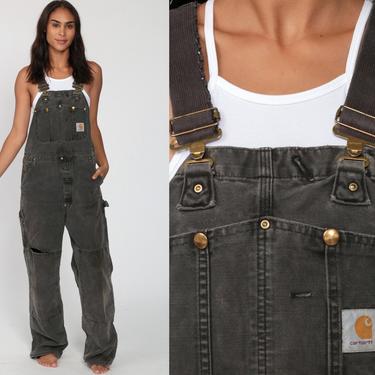 パンツ Carhartt 90s Logo Patch Overalls Carhartt Logo Patch Tan Overalls – ThriftedThreads.com