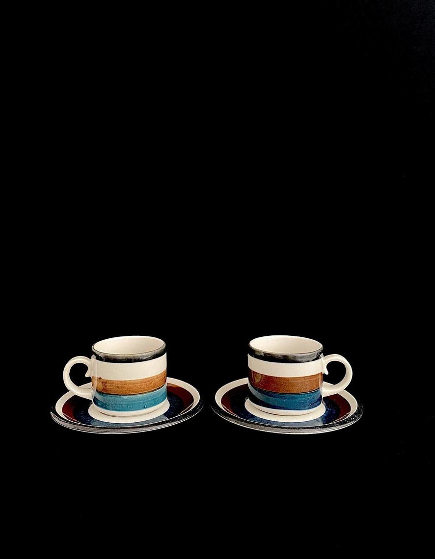 Arabia Finland selling ANEMONE Demitasse cup and saucer. Coffee Set by Ulla Procope. Mid century modern