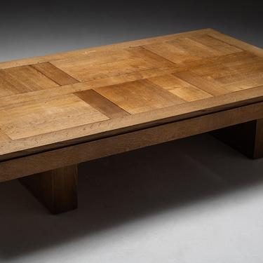 Panelled Oak Coffee Table