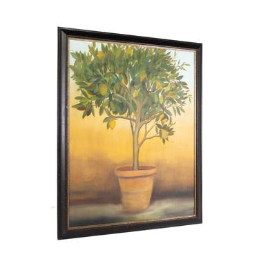 Lemon Tree Framed Painting on Canvas 