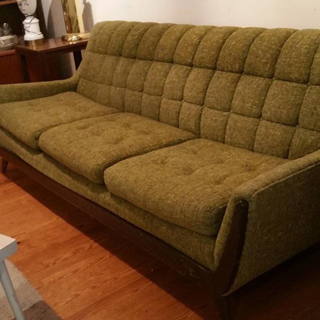 Midcentury Pearsallstyle couch with matching chair Vintage MC
