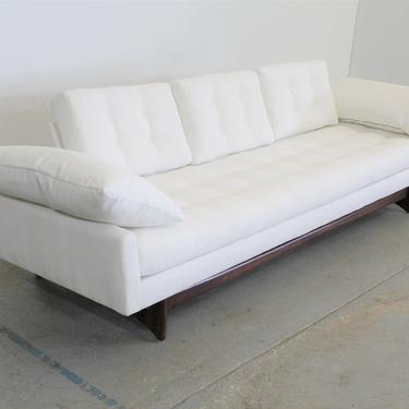 Mid-Century Modern Adrian Pearsall Craft Associates Sofa 2408 / Vintage Modern White Sofa 