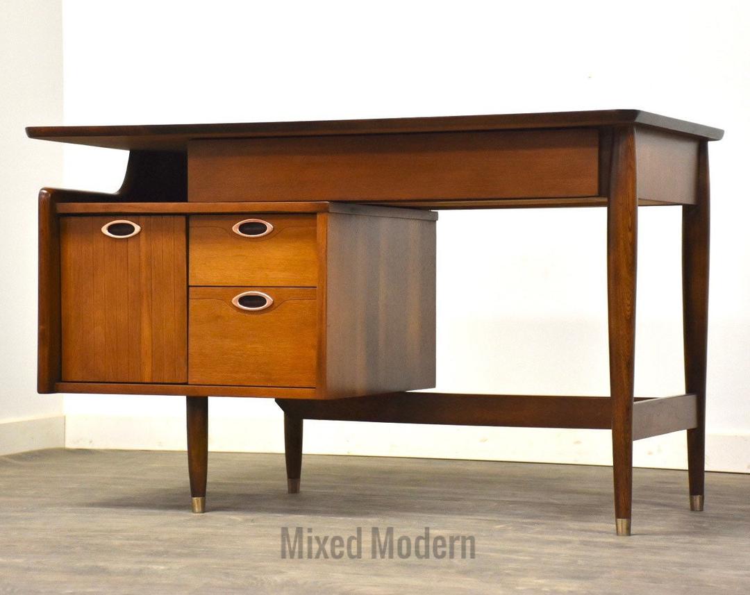 Walnut Desk By Hooker Furniture Mixed Modern Nashua, NH