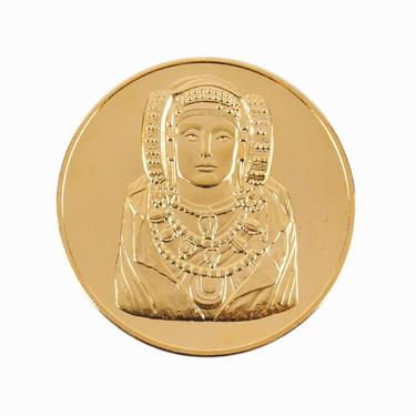 24k Gold Plated Bronze Medal Coin Gold The Lady of Elche 
