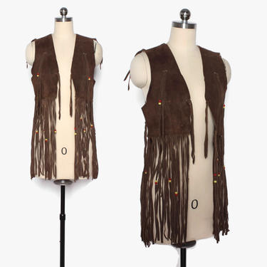 Beaded Suede Fringe Vest | Spanish Moss - Los Angeles | ATTIC