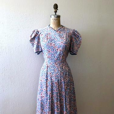 1930s feed sack dress . vintage 30s feedsack dress | Blue Fennel - San  Francisco, CA | ATTIC