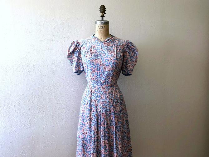 1930s feed sack dress . vintage 30s feedsack dress | Blue Fennel